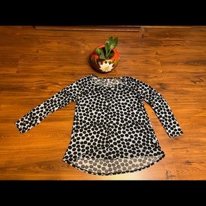 L- Lula Roe longsleeve high-low shirt-Excellent